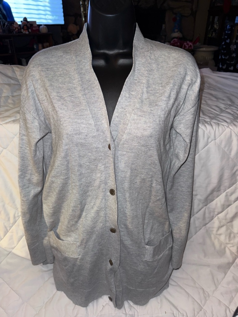Gap Wool Blend Button Cardigan